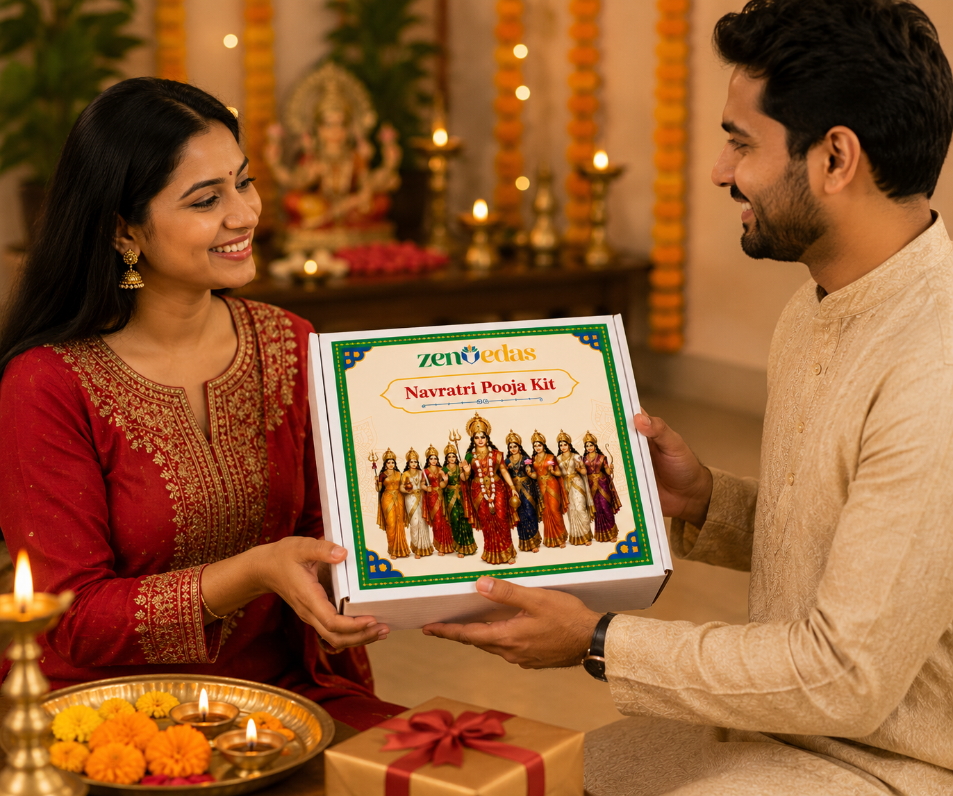 Navratri Pooja Kit with Shringar