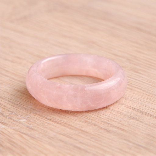 Natural rose quartz gemstone