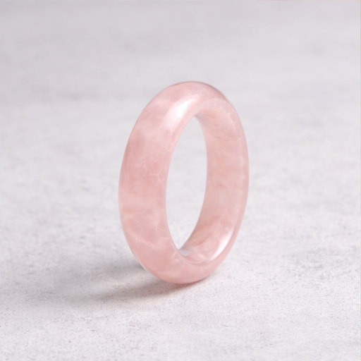 Natural rose quartz gemstone