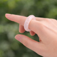 Natural rose quartz gemstone