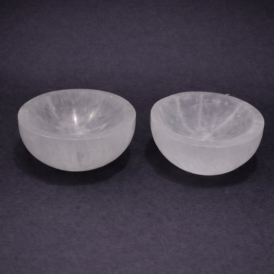 selenite round bowl for calm and balanced energy