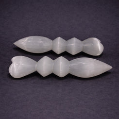 selenite heart massage stone for relaxation