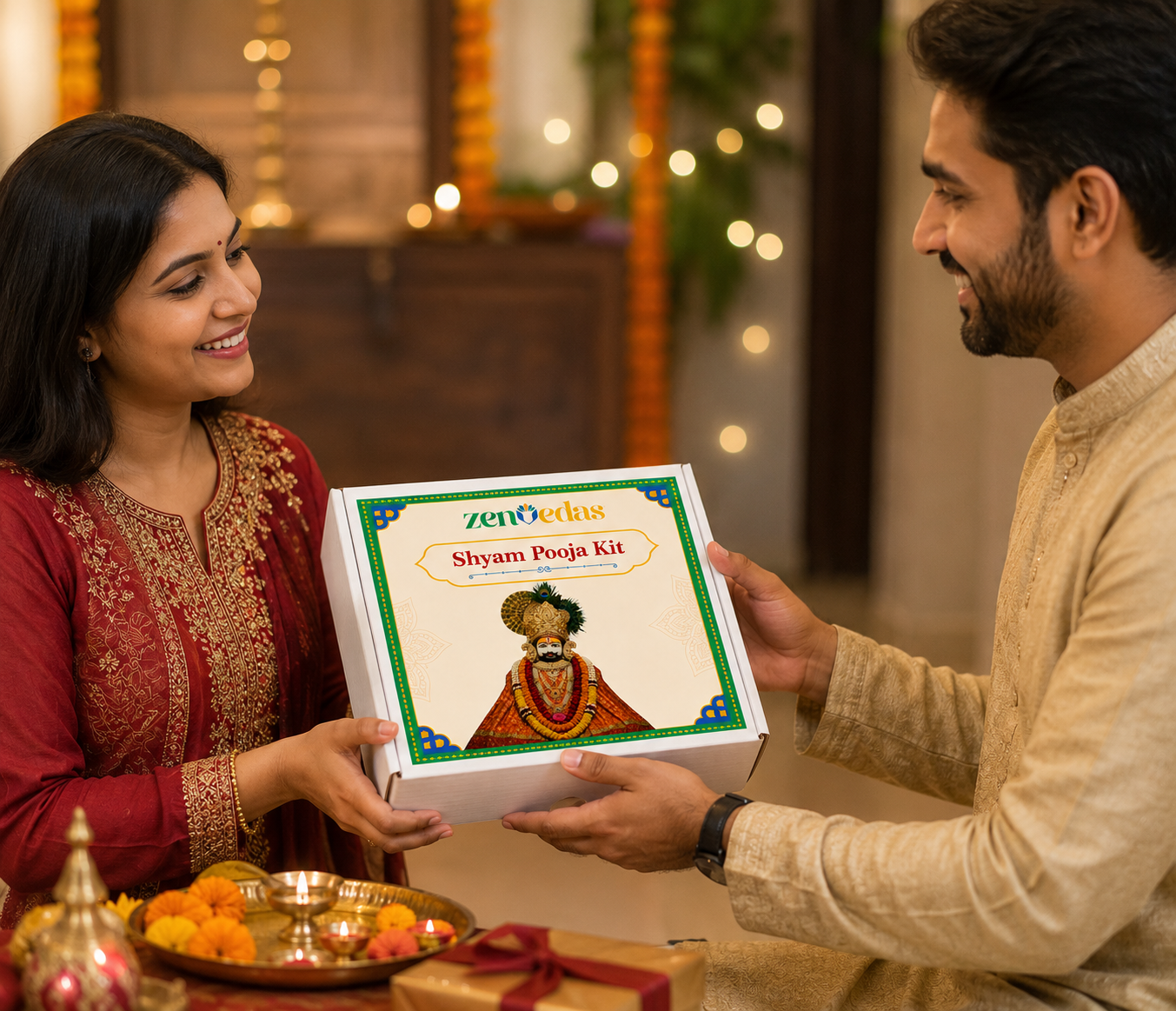 ZENVEDAS Complete Shyam Pooja Kit with Shyam Chalisa